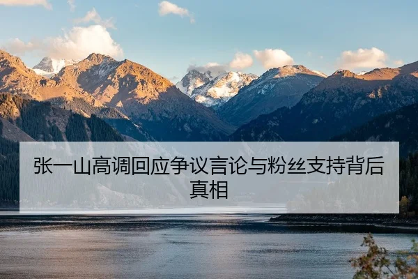 张一山高调回应争议言论与粉丝支持背后真相